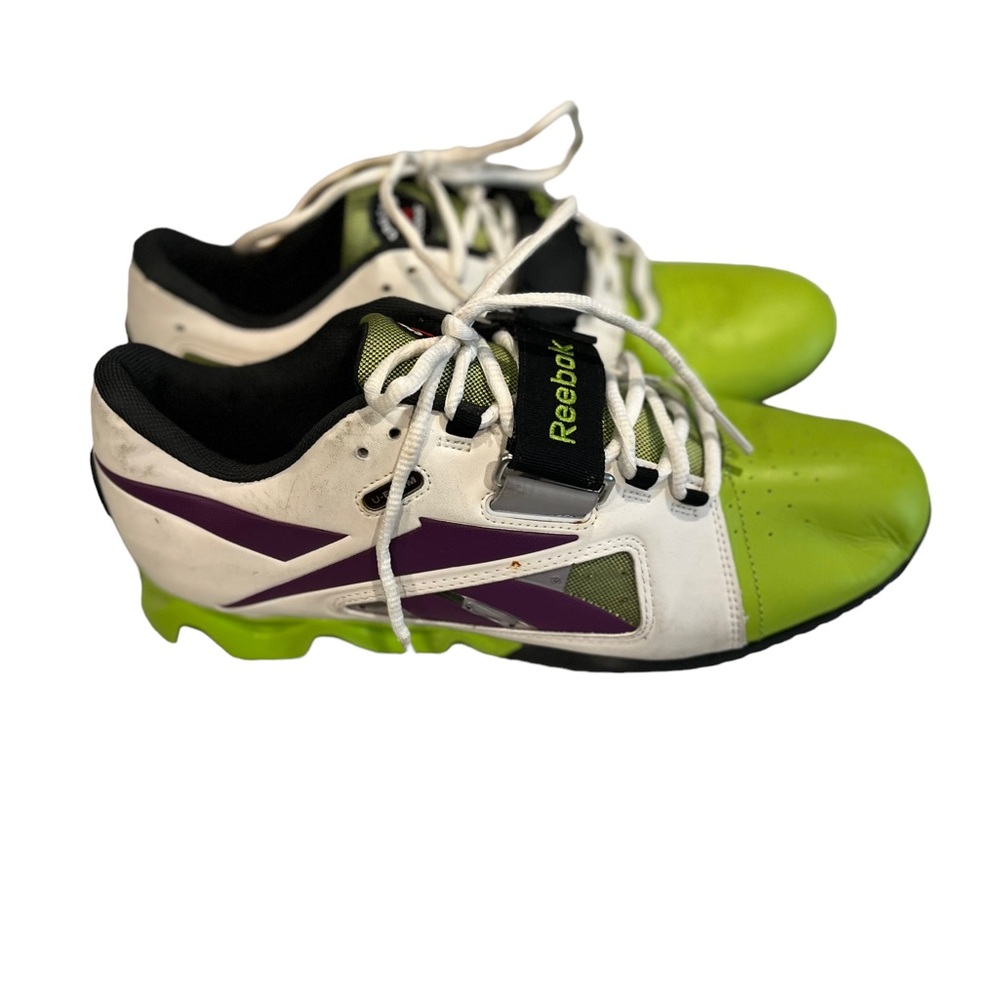 Reebok Crossfit U-Form Mens Training Shoes Size 11 Purple/Green Weightlifting - Picture 3 of 8